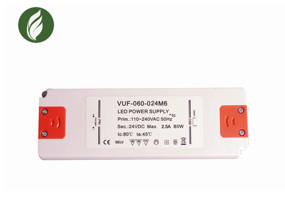 Driver ignifugo Ballast Anti Insulation di CA LED di RoHs 60W 24V