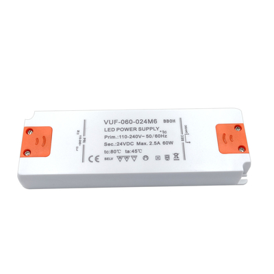 Driverfix impermeabilizza gli accessori ultra sottili di illuminazione di CA del driver 24V di 60W LED