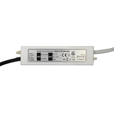 driver ultra sottile impermeabile di 20W Constant Voltage Power Supply 12V IP67 LED