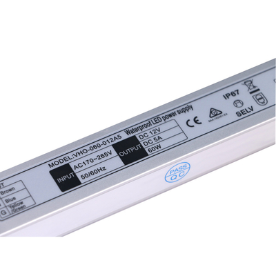 Driver LED Slimline per alimentatore impermeabile IP67 LED per luce al neon a strisce
