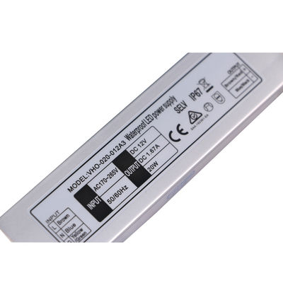 CE impermeabile SAA dell'alimentazione elettrica del Super Slim LED 20w 12V Constant Voltage For Strip Light