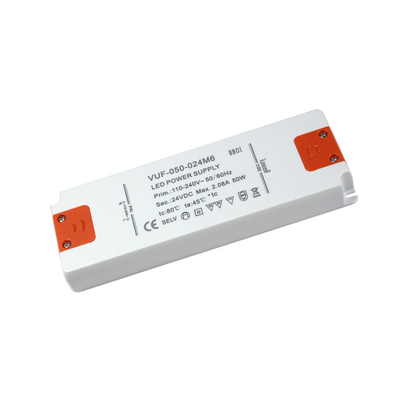 Custodia in plastica leggera dell'interno IP20 del driver 24V 50W di Constant Voltage LED