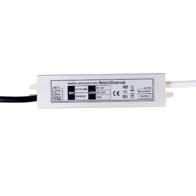 CC impermeabile ultra esile 12v Constant Voltage 2500mA di Mirror 12vdc del driver di 12v 30w LED