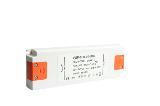 Driver ignifugo Ballast Anti Insulation di CA LED di RoHs 60W 24V