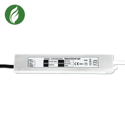 Driver elettronico impermeabile ultra sottile 12V 30W 187x30x20mm di SMPS LED