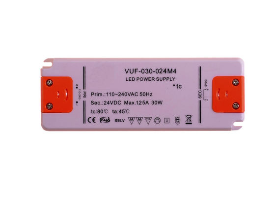 CA ultra sottile 110V 240V del driver di 30W 1.25A LED a CC 24V per le luci del Governo