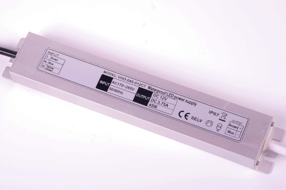 peso leggero del driver 45W di 12V Constant Voltage Slimline LED 213x35.6x17.4mm