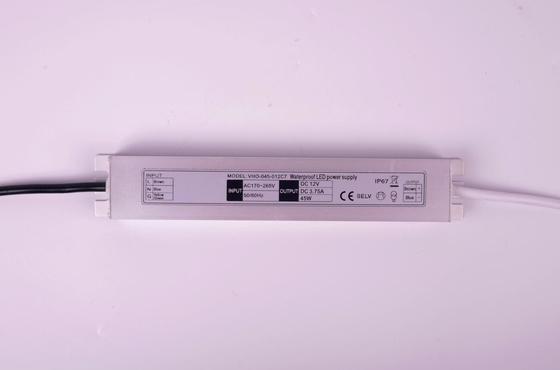peso leggero del driver 45W di 12V Constant Voltage Slimline LED 213x35.6x17.4mm