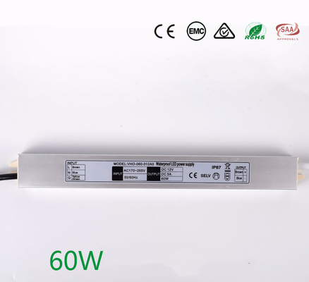 Driver elettronico impermeabile all'aperto 12V 60W del LED per luce al neon