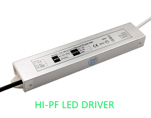 Alimentazione elettrica impermeabile di modo di commutazione di DC12V 24V 60W Constant High PF LED