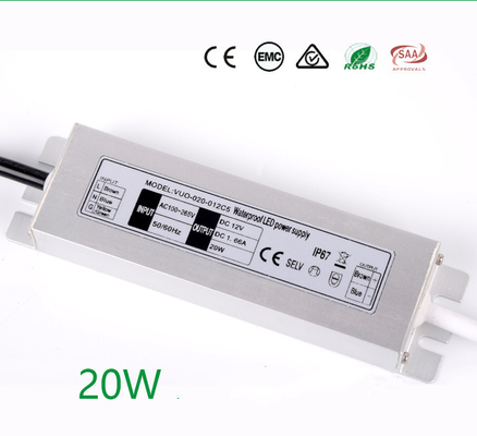 Driver dietetico antiusura Switch Mode Waterproof di CC 12V 20W LED