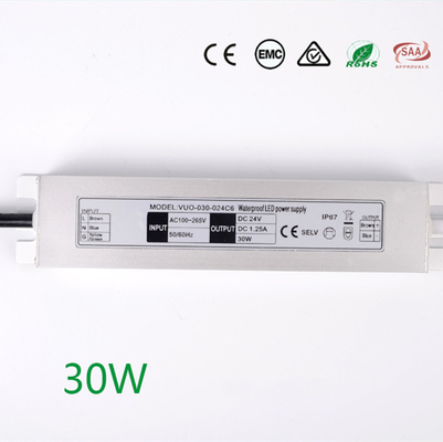 CC di CA ultraleggera dietetica del driver del LED, alimentazione elettrica anticorrosiva di 24V 30W