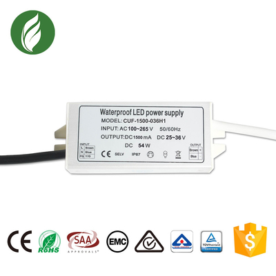 Driver ultraleggero della luce di inondazione di RoHS LED, 1500mA LED Constant Current Power Supply